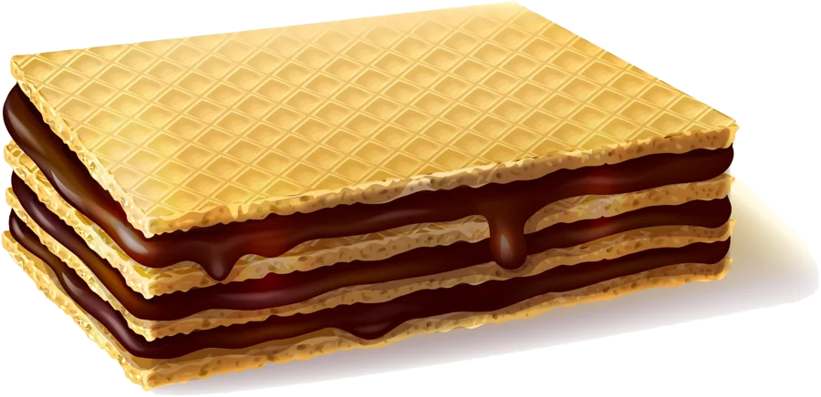 Gaufrette fourrée à la crème au chocolat